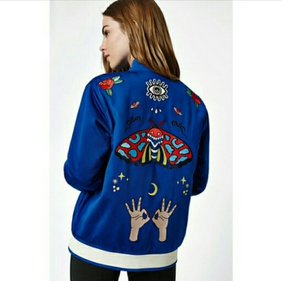 adidas Jackets & Blazers - New ADIDAS Embellished Arts EA Bomber Jacket